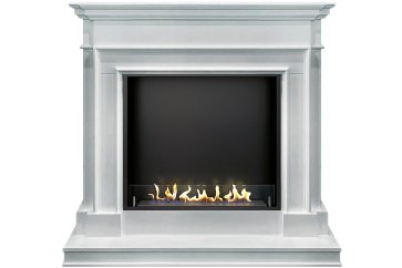 Биокамин в портале Firezo Newport Белый, стандарт