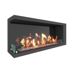 Биокамин угловой SteelHeat LONG 600 левый