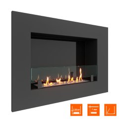 Биокамин встраиваемый SteelHeat GRAND 900