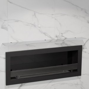 Стеклянная полка для биокамина Opti white 700