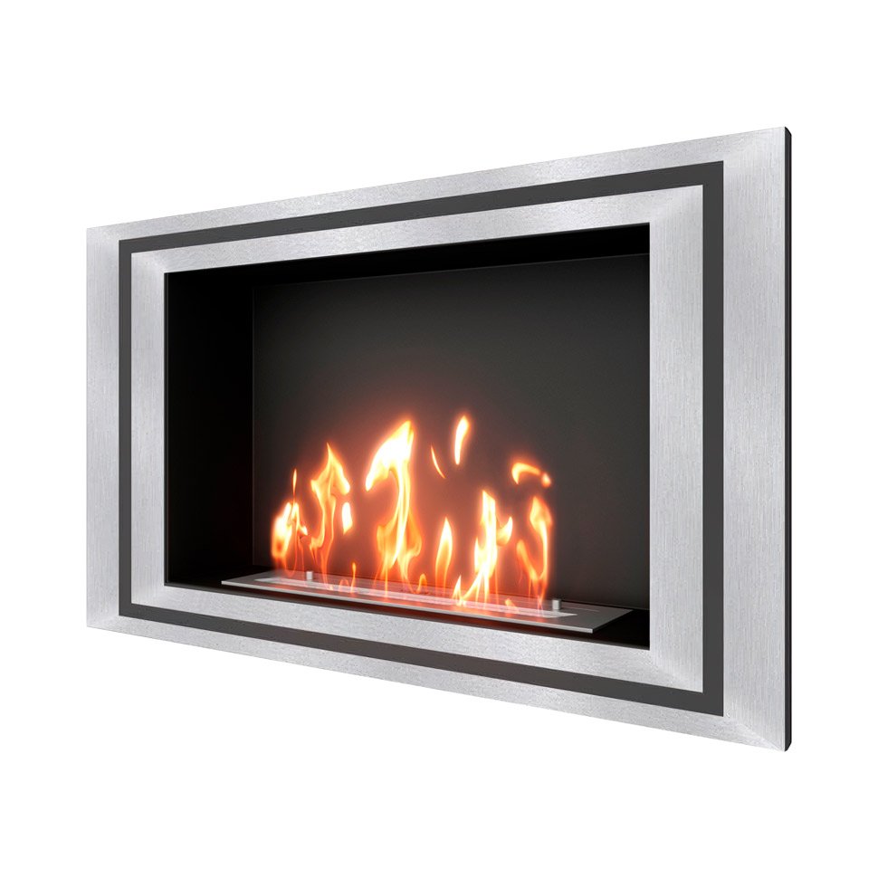 Биокамин встраиваемый SteelHeat LONG-D 900