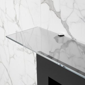 Стеклянная полка для биокамина Opti white 1400