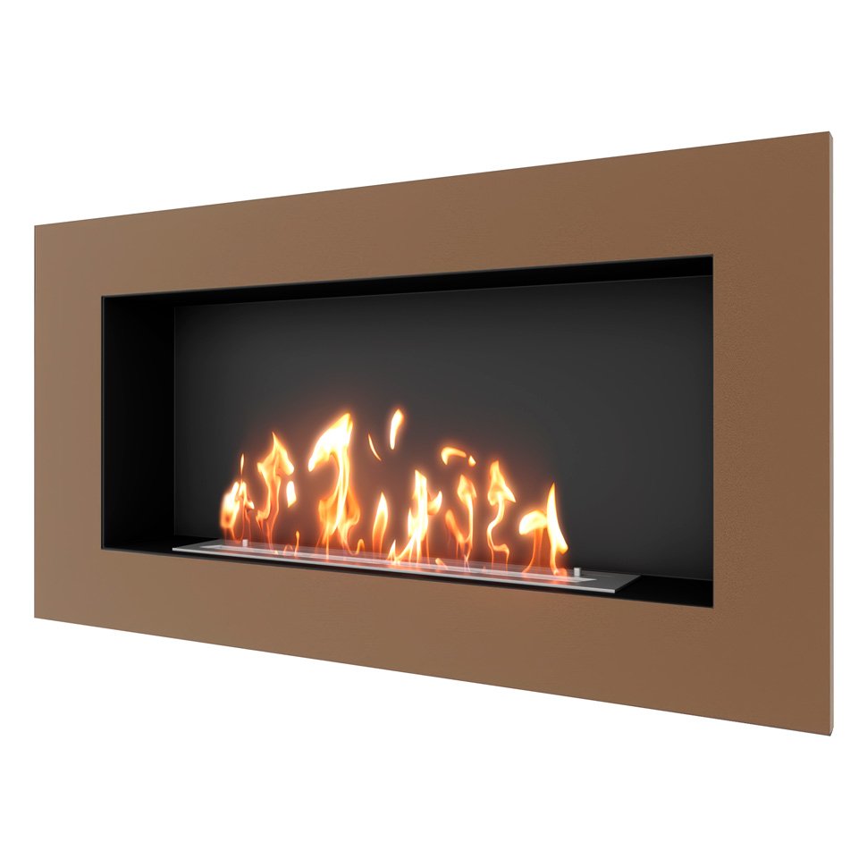 Биокамин встраиваемый SteelHeat GRAND 1200 с рамкой цвет бронза Биокамин встраиваемый SteelHeat GRAND 1200 с рамкой цвет бронза