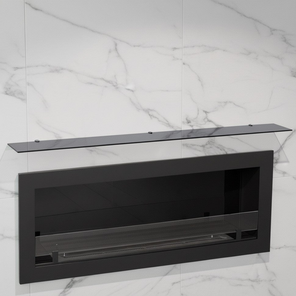 Стеклянная полка для биокамина Gray  1200