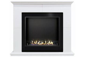 Биокамин в портале Firezo Suite Белый, стандарт